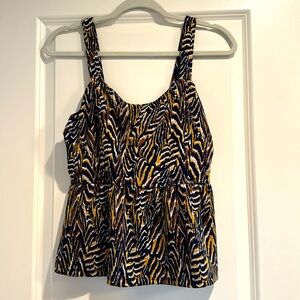 Anthropologie peplum knit top